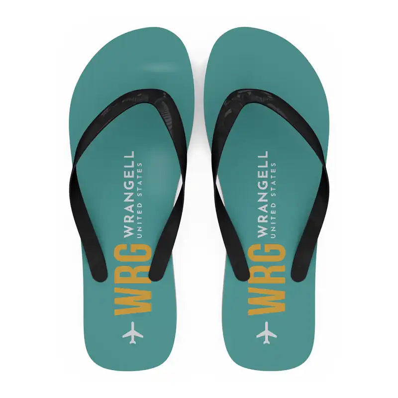 Wrangell Airport (WRG) Slippers & Flip Flops - Slippers - Flip Flops - Code - Turquoise