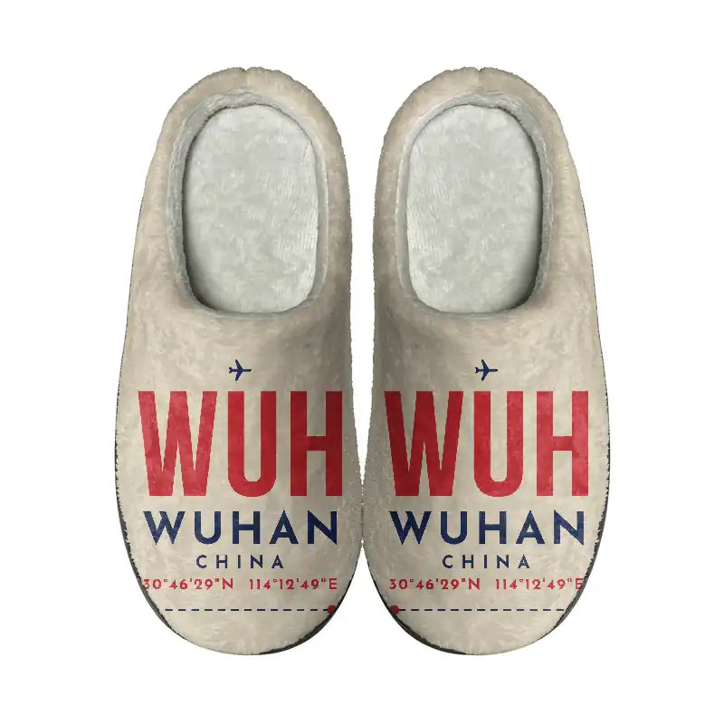 Wuhan Tianhe International Airport (WUH) Slippers & Flip Flops - Slippers - Cotton - Code - Same - Beige