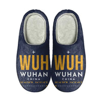Thumbnail for Wuhan Tianhe International Airport (WUH) Slippers & Flip Flops - Slippers - Cotton - Code - Same - Navy Blue