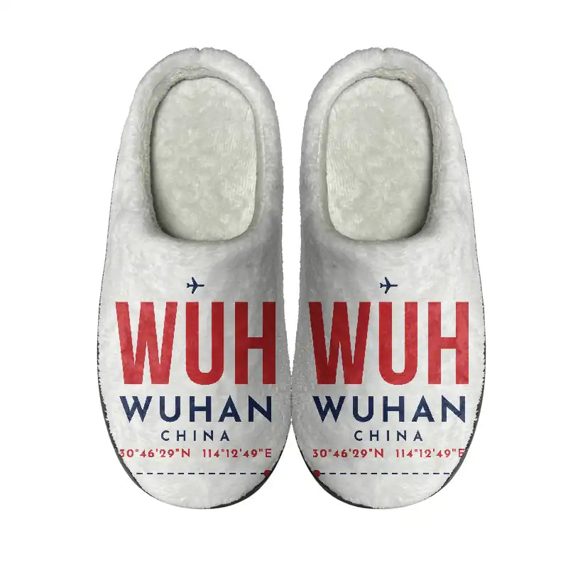 Wuhan Tianhe International Airport (WUH) Slippers & Flip Flops - Slippers - Cotton - Code - Same - White