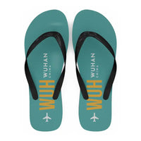 Thumbnail for Wuhan Tianhe International Airport (WUH) Slippers & Flip Flops - Slippers - Flip Flops - Code - Turquoise