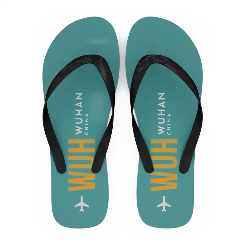 Wuhan Tianhe International Airport (WUH) Slippers & Flip Flops - Slippers - Flip Flops - Code - Turquoise