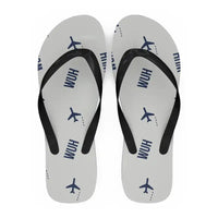 Thumbnail for Wuhan Tianhe International Airport (WUH) Slippers & Flip Flops - Slippers - Flip Flops - Pattern - White