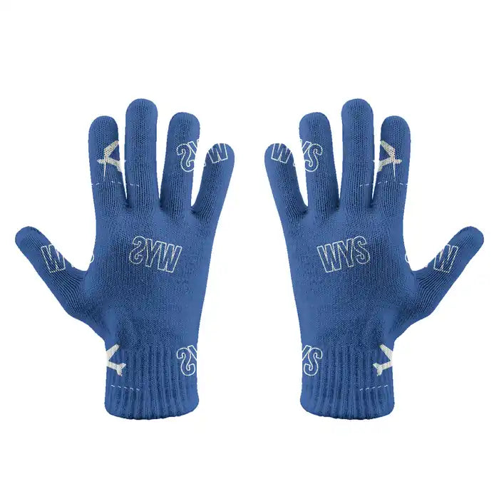 West Yellowstone Airport (WYS) Gloves - Gloves - Full - Pattern - Blue