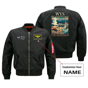 West Yellowstone Airport (WYS) Bomber Jacket