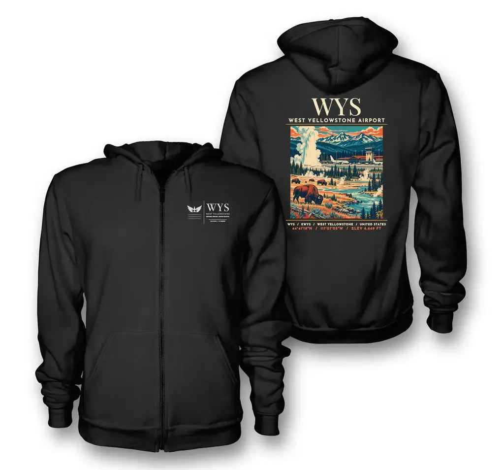 WYS - Poster - Zipped Hoodie - Black