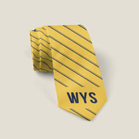 Thumbnail for West Yellowstone Airport (WYS) Ties - Tie - Stripe - Yellow