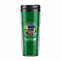 Thumbnail for West Yellowstone Airport (WYS) Travel Mugs - Badge + Name - Plastic (No Holder) - Green