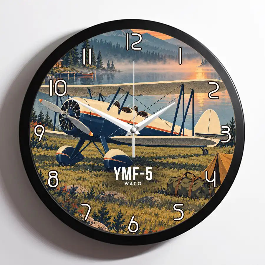 Waco YMF-5 - 3D - Framed - Full Print