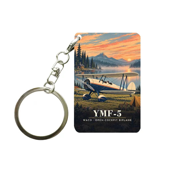 Waco YMF-5 - 3D - Key Chain - Full Print