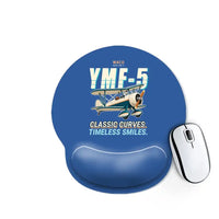 Thumbnail for Waco YMF-5 - Cartoon - Ergonomic Mouse Pad - Blue