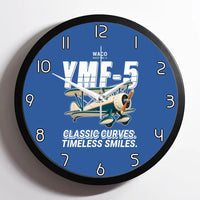 Thumbnail for Waco YMF-5 - Cartoon - Framed - Blue