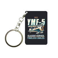 Thumbnail for Waco YMF-5 - Cartoon - Key Chain - Black