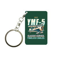 Thumbnail for Waco YMF-5 - Cartoon - Key Chain - Dark Green