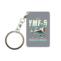 Thumbnail for Waco YMF-5 - Cartoon - Key Chain - Gray