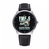 Thumbnail for Waco YMF-5 - Cartoon - Leather Strap - Black Leather Strap