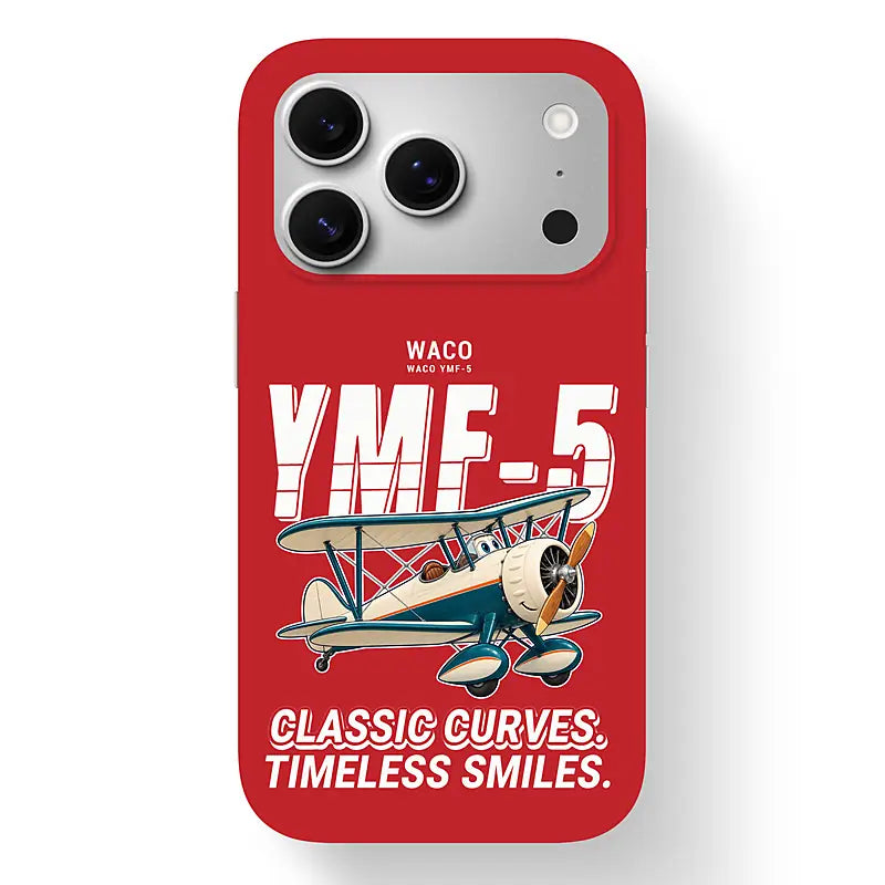 Waco YMF-5 - Cartoon - MagSafe iPhone 17 Pro - Red