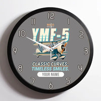 Thumbnail for Waco YMF-5 - Cartoon + Name - Framed - Gray