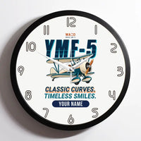 Thumbnail for Waco YMF-5 - Cartoon + Name - Framed - White