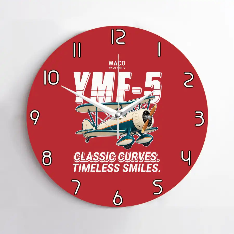 Waco YMF-5 - Cartoon - No Frame - Red