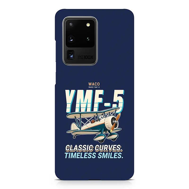 Waco YMF-5 - Cartoon - Samsung Case - Navy Blue