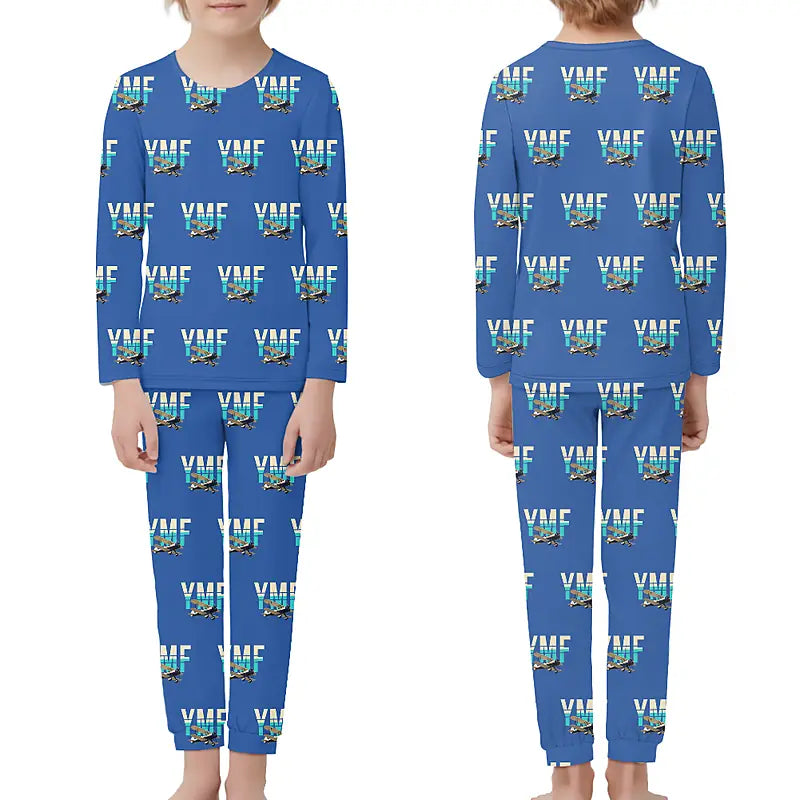 Waco YMF-5 - Children Pajamas - Original Pattern - Blue