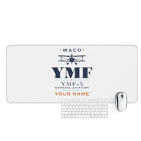 Thumbnail for Waco YMF-5 - Heritage + Name - Desk Mat - White