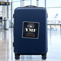Thumbnail for Waco YMF-5 - Heritage + Name - Square Sticker - Suitcase