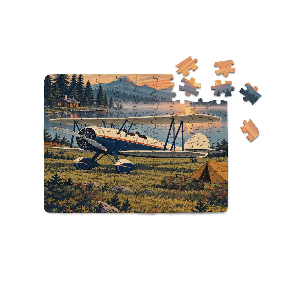 Waco YMF-5 - Horizontal - Canvas Puzzle