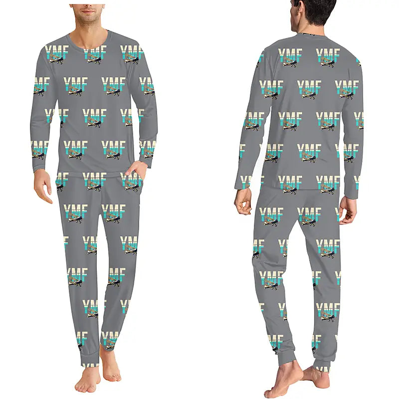 Waco YMF-5 - Men Pajamas - Original Pattern - Gray