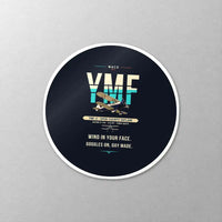 Thumbnail for Waco YMF-5 - Original - Circle Sticker - Close-up