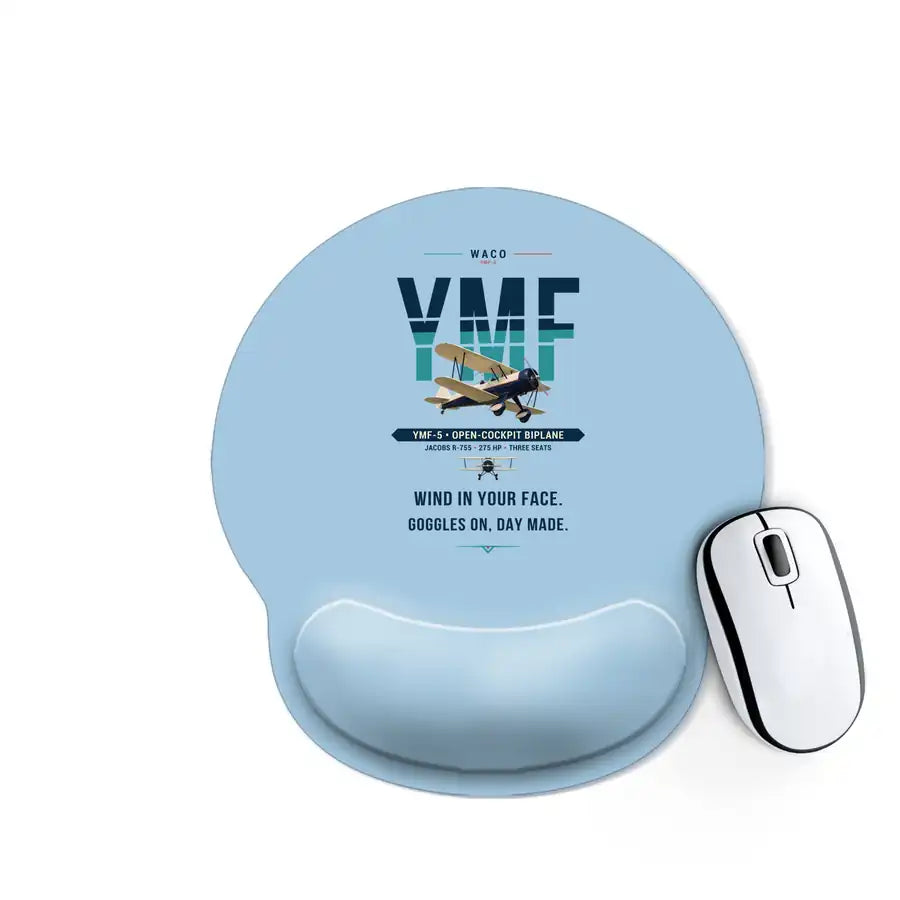 Waco YMF-5 - Original - Ergonomic Mouse Pad - Light Blue