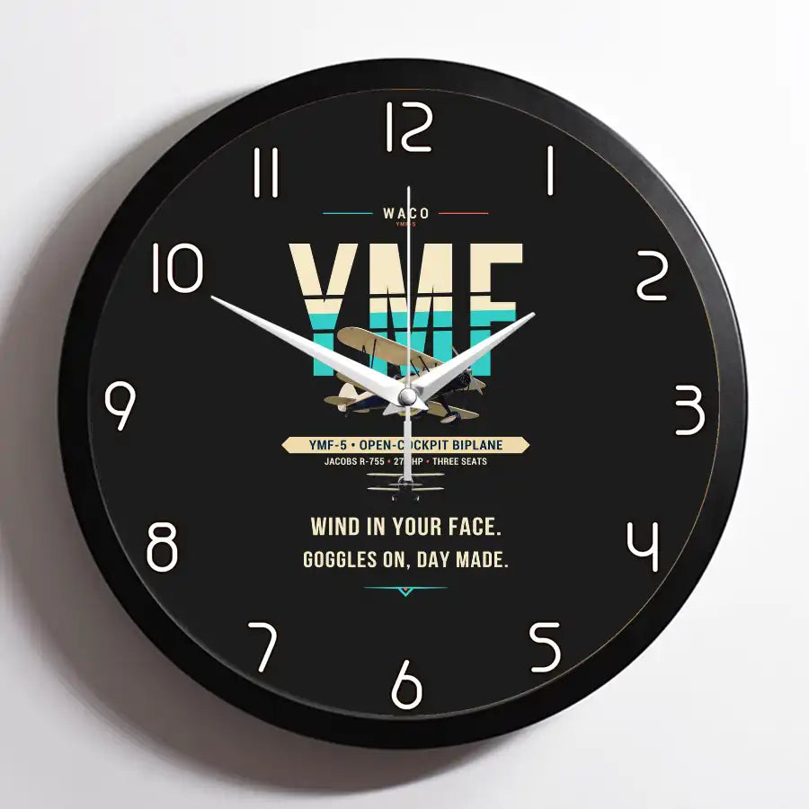 Waco YMF-5 - Original - Framed - Black