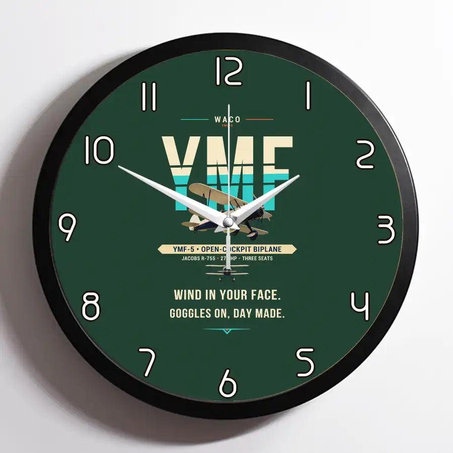 Waco YMF-5 - Original - Framed - Dark Green