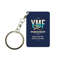 Thumbnail for Waco YMF-5 - Original - Key Chain - Navy Blue