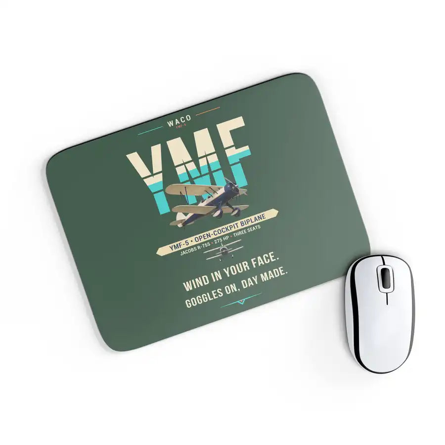 Waco YMF-5 - Original - Mouse Pad - Dark Green