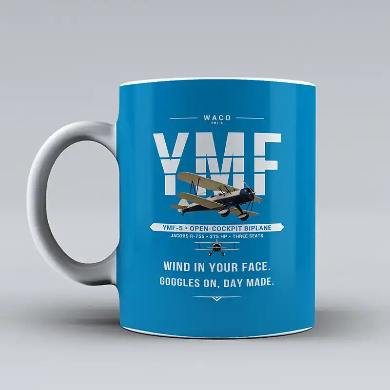 Waco YMF-5 - Original - Mug - Turquoise