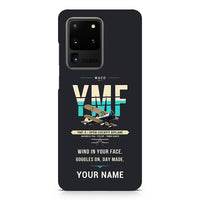 Thumbnail for Waco YMF-5 - Original + Name - Samsung Case - Black