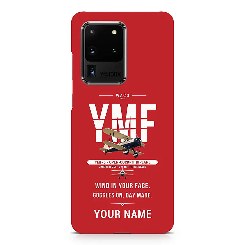 Waco YMF-5 - Original + Name - Samsung Case - Red