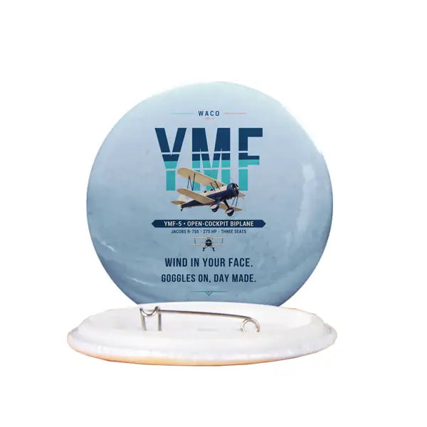 Waco YMF-5 - Original - Pin - Light Blue