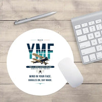 Thumbnail for Waco YMF-5 - Original - Round Mouse Pad - White