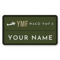 Thumbnail for Waco YMF-5 Patches - Rectangle + Name - Olive Khaki