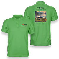 Thumbnail for Waco YMF-5 - Poster - Double-Side Polo - Light Green
