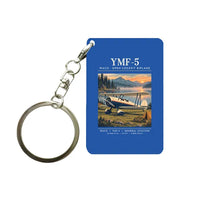 Thumbnail for Waco YMF-5 - Poster - Key Chain - Blue