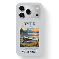 Thumbnail for Waco YMF-5 - Poster + Name - MagSafe iPhone 17 Pro - Light Gray