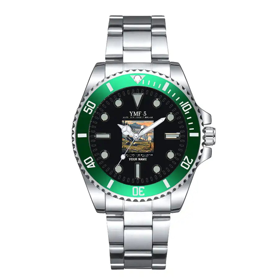 Waco YMF-5 - Poster + Name - Premium Diver - Green