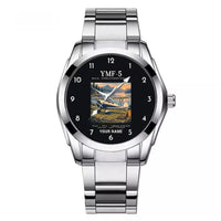 Thumbnail for Waco YMF-5 - Poster + Name - Stainless Steel Band - For Men