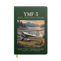 Thumbnail for Waco YMF-5 - Poster - Notebook - Dark Green