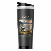 Thumbnail for Waco YMF-5 - Poster - Stainless Steel (No Holder) - Gray