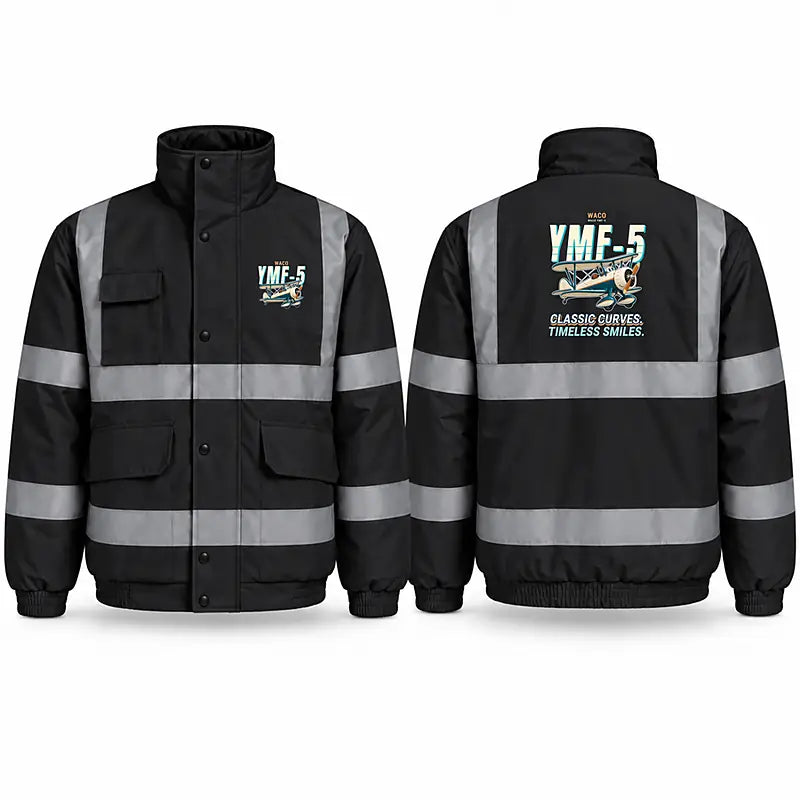 Waco YMF-5 Reflective Winter Jackets - Cartoon - Black